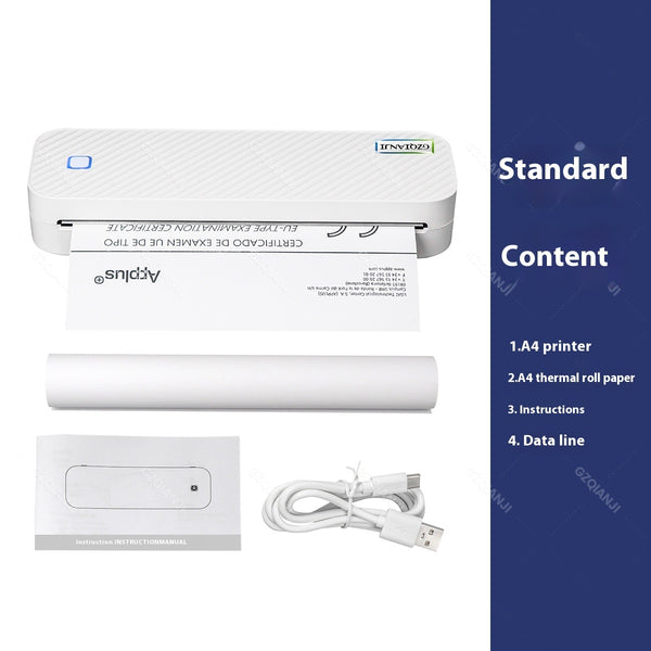 A4 Thermal Portable Mini Office Bluetooth Printer