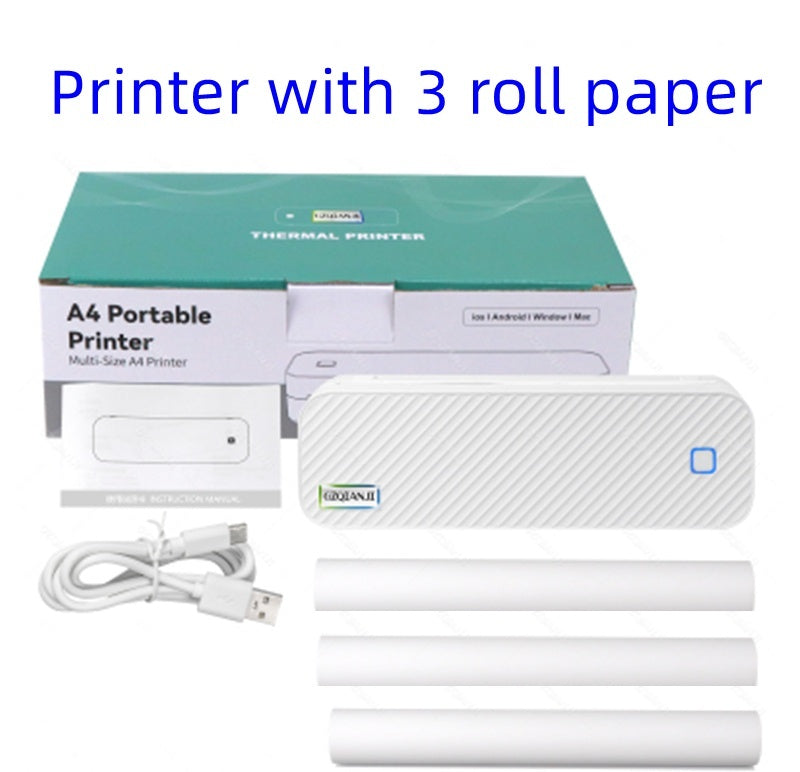 A4 Thermal Portable Mini Office Bluetooth Printer