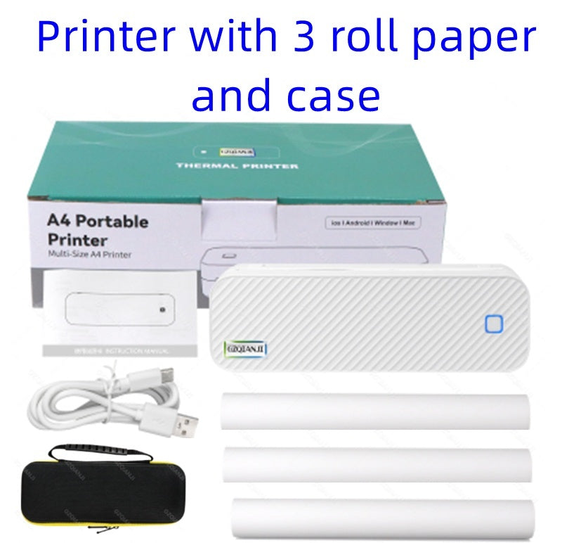 A4 Thermal Portable Mini Office Bluetooth Printer