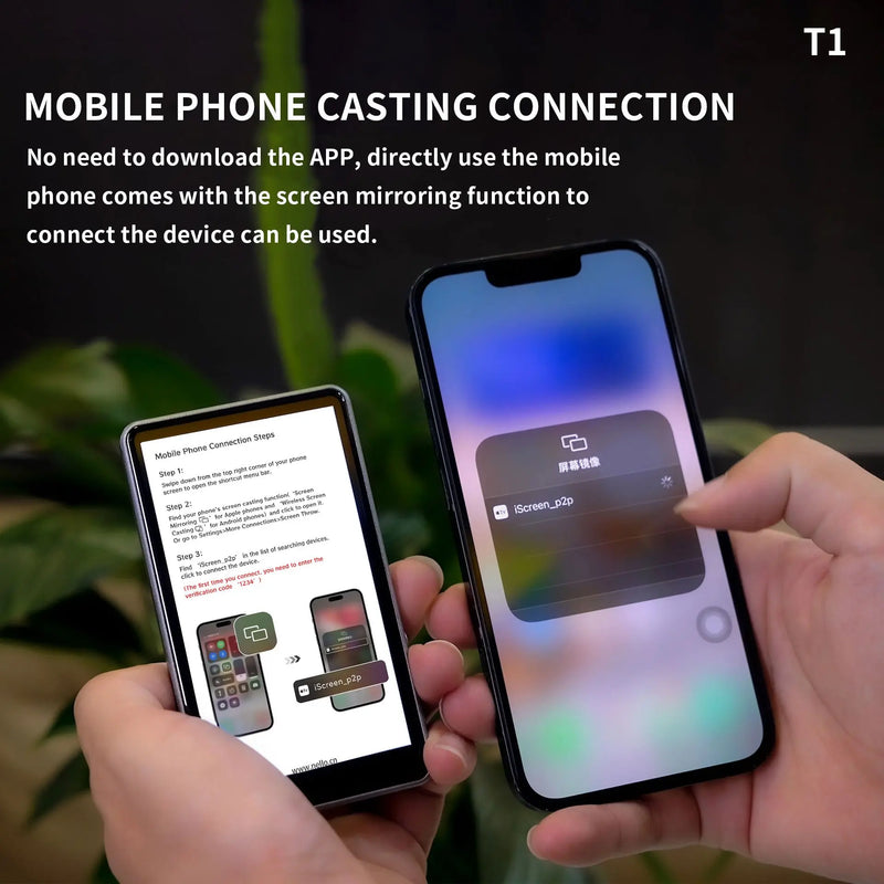 Magnetic Cell Phone Vlog Self Timer Monitor Screen Using Rear Camera
