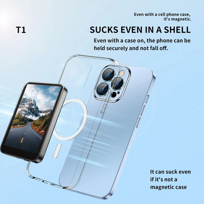 Magnetic Cell Phone Vlog Self Timer Monitor Screen Using Rear Camera