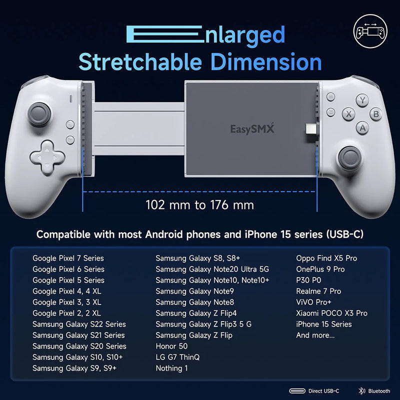 Mobile Phone Gamepad Type C Hall Mechanical Controller
