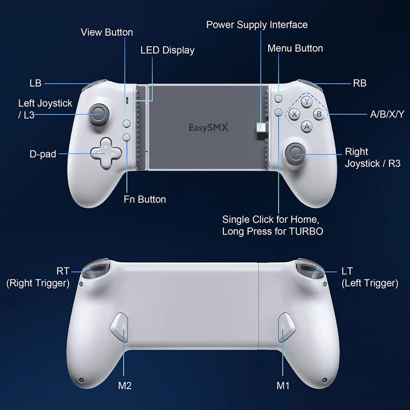 Mobile Phone Gamepad Type C Hall Mechanical Controller