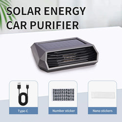 Solar Car Air Purifier Usb Rechargeable