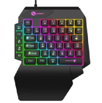 Gaming Keyboard Single Hand Mini Usb Ultra-slim Wired 35keys