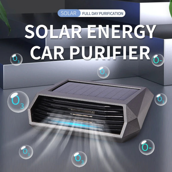 Solar Car Air Purifier Usb Rechargeable