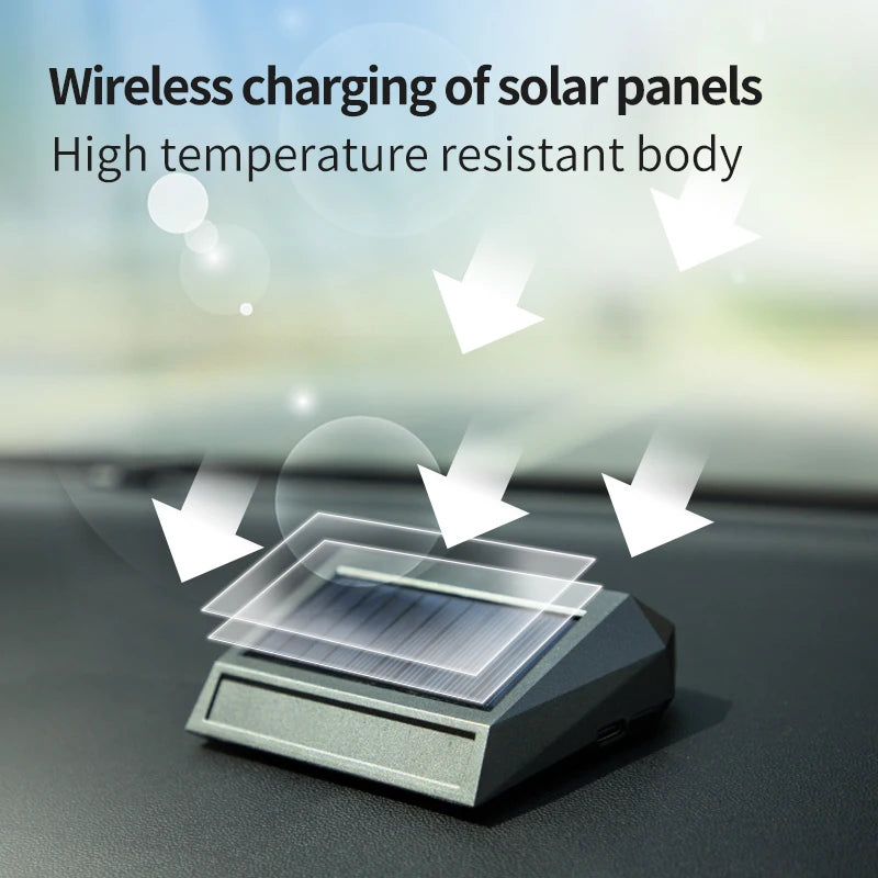 Solar Car Air Purifier Usb Rechargeable