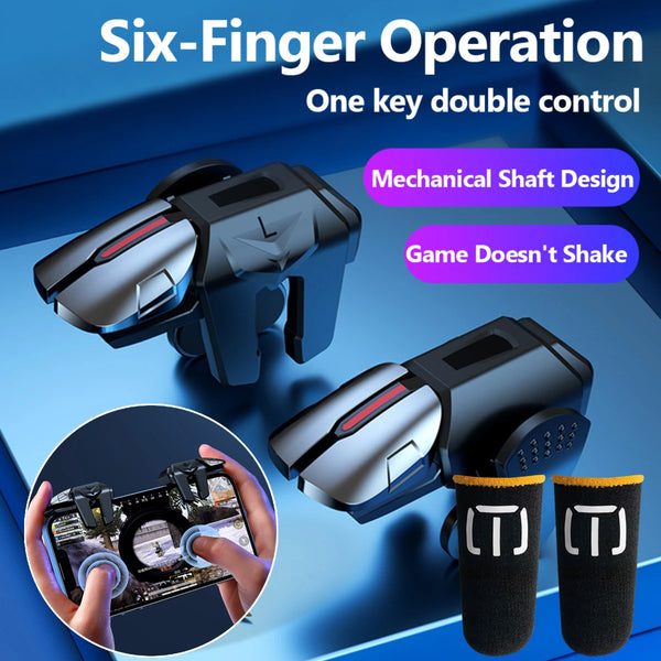 6 Finger Game Flexible & Sensitive Gaming Controller